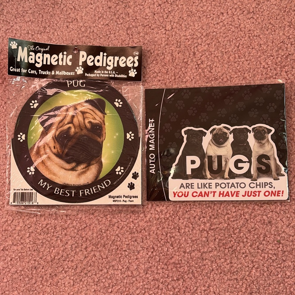 Pug Magnets Brand New Dog Magnets for Cars